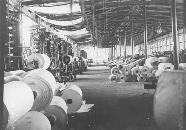 Cutting room, Oxford Paper Company 