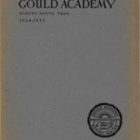Gould Academy, ninety-ninth year, 1934-1935